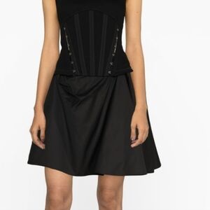 Alexander McQueen A Line Mini Skirt